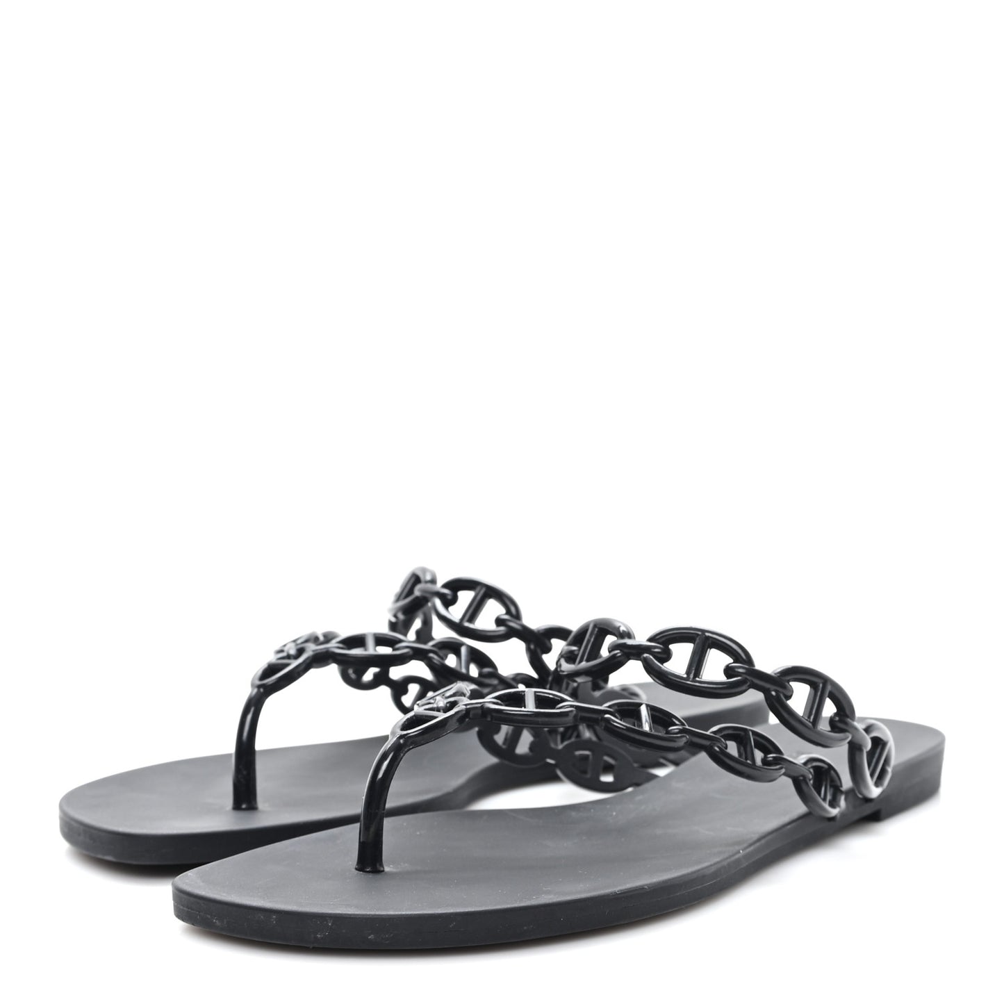 Rubber Chaine d'Ancre Island Sandals 39 Black
