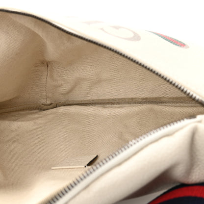 Gucci Grained Calfskin Logo Belt Bag White 5 of 10