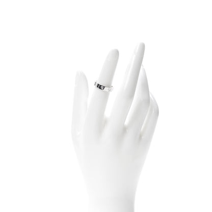 Cartier 18K White Gold Diamond 4mm LOVE Wedding Band Ring 49 4.75 2 of 6