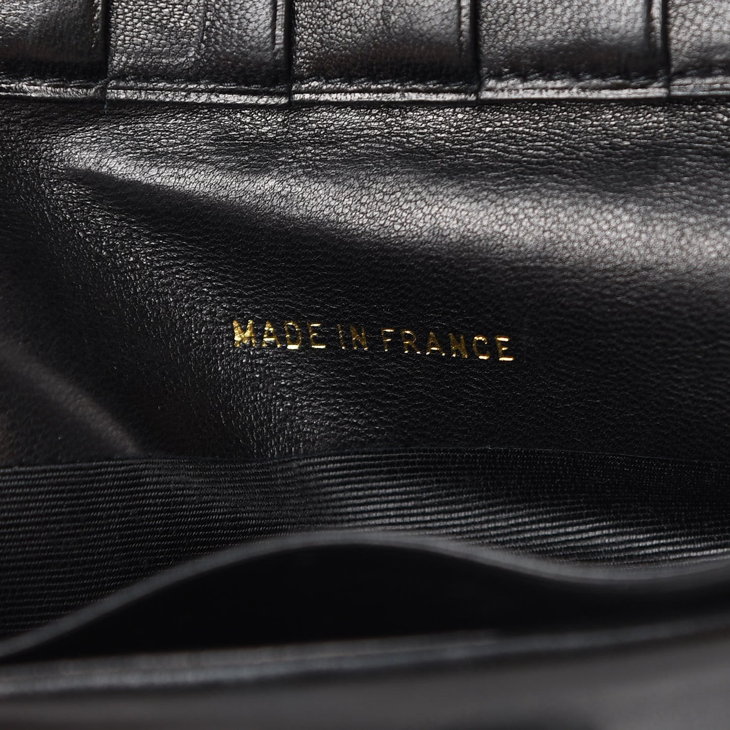 Caviar Stitched French Wallet Black