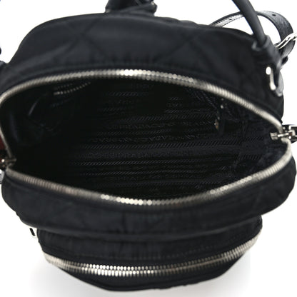 Prada Nylon Tessuto Impuntu Quilted Backpack Black 5 of 8
