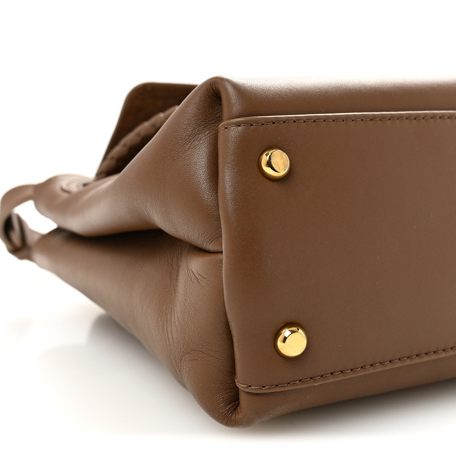 Bottega Veneta Silky Calfskin Small Ciao Ciao Nocciola 8 of 9