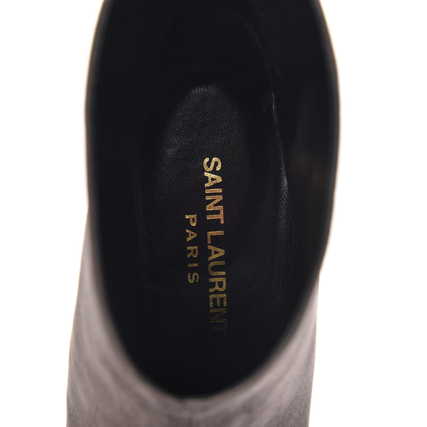 Saint Laurent Suede Paris 105 Boots 36.5 Road Grey 8 of 10