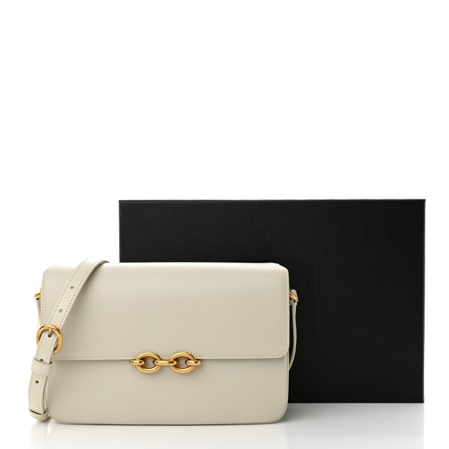 Smooth Calfskin Le Maillon Satchel Crema Soft