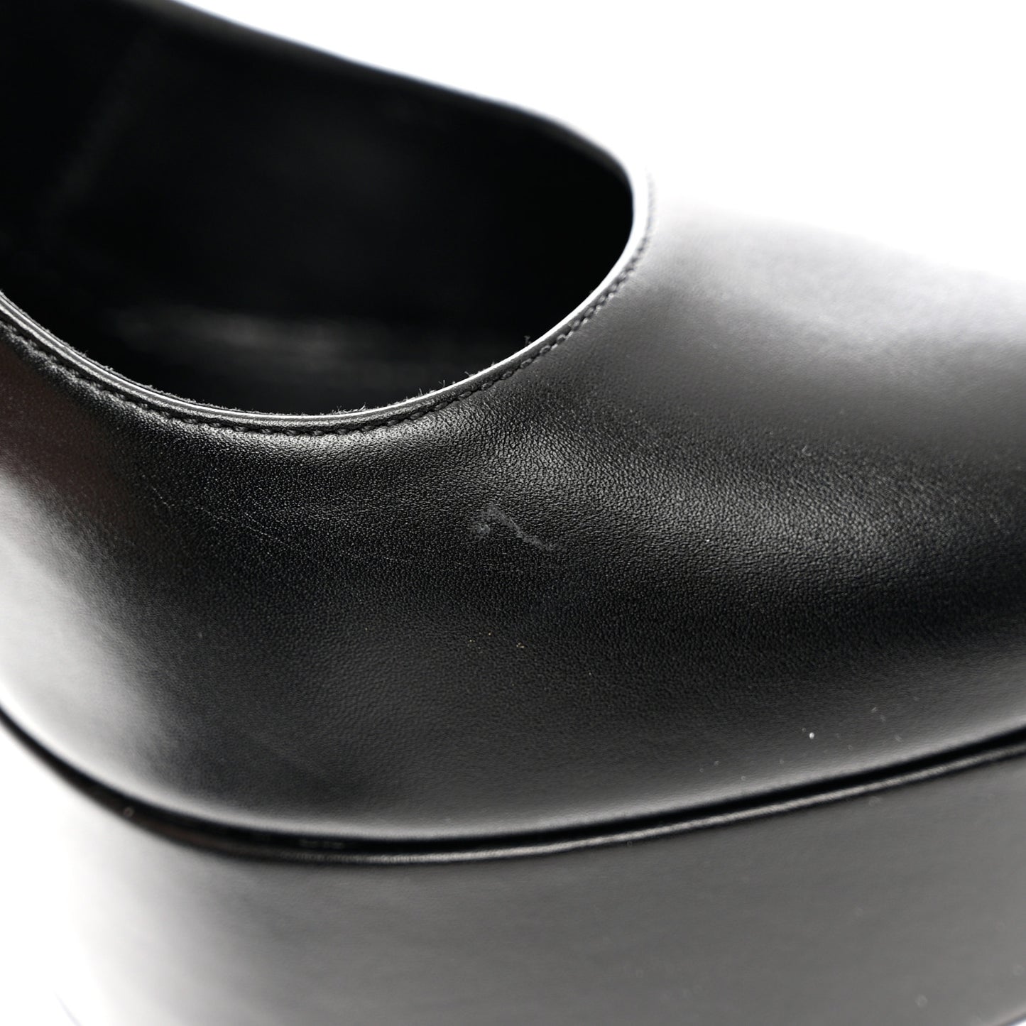 Calfskin Monogram Afterglow Platform Pumps 40 Black