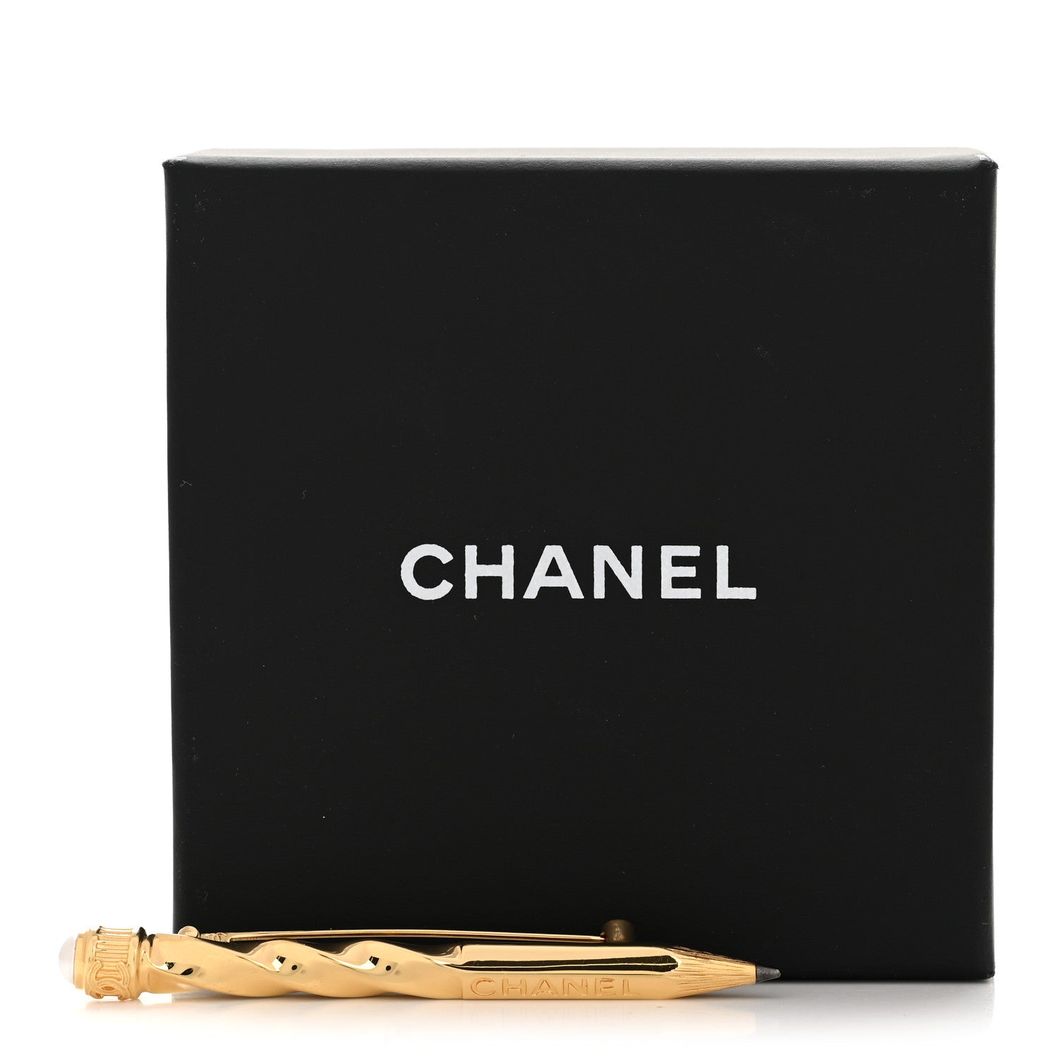 Chanel Metal Pearl Pencil Brooch Gold 1879760 – FASHIONPHILE