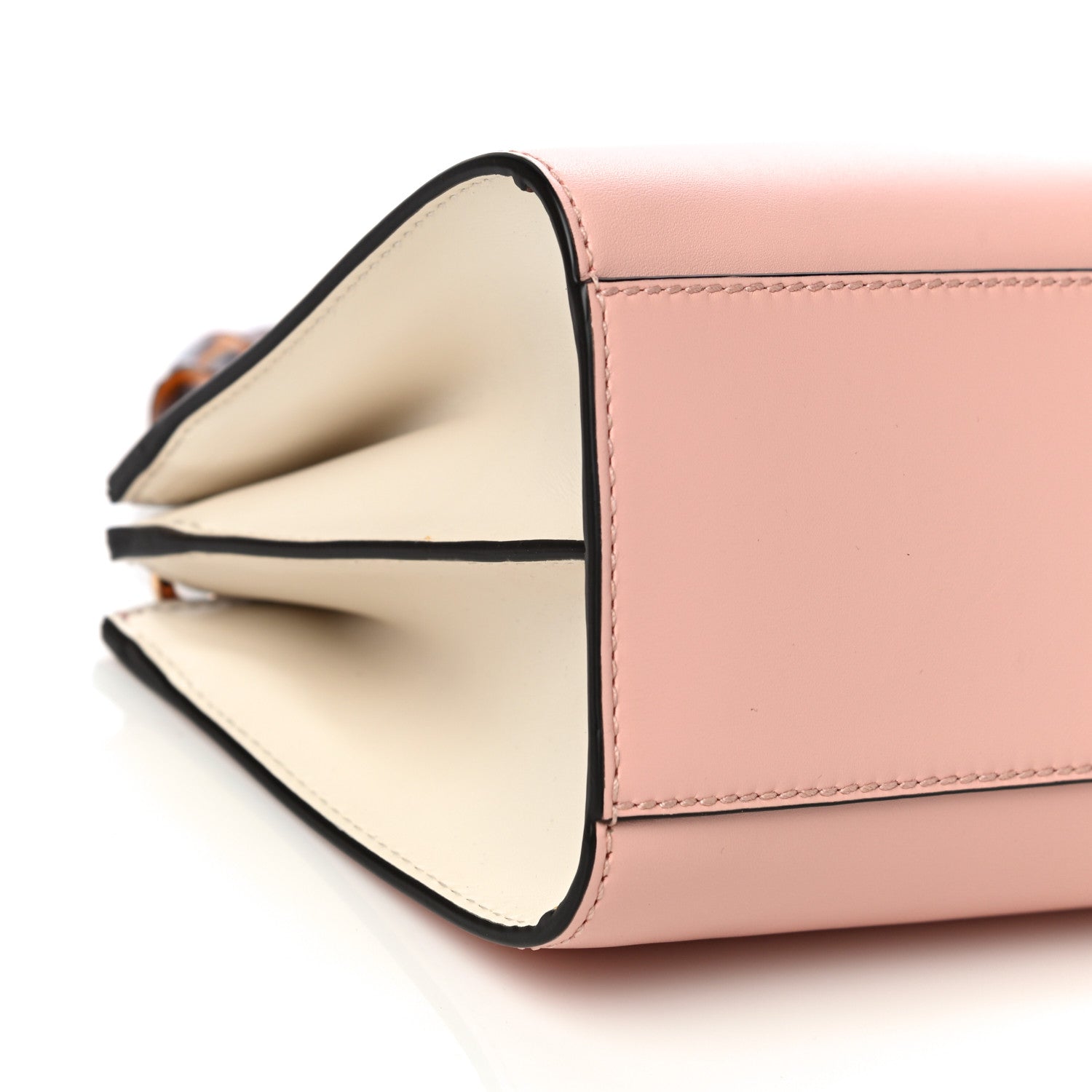 Gucci Nappa Bamboo Web Mini Nymphaea Top Handle Bag Perfect Pink Mystic White 11 of 13