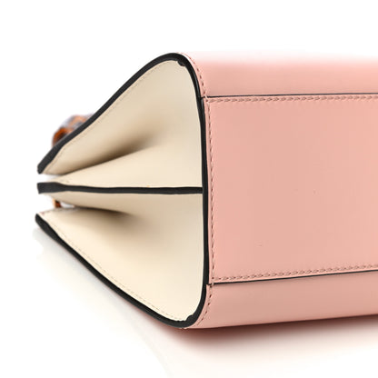 Gucci Nappa Bamboo Web Mini Nymphaea Top Handle Bag Perfect Pink Mystic White 11 of 13