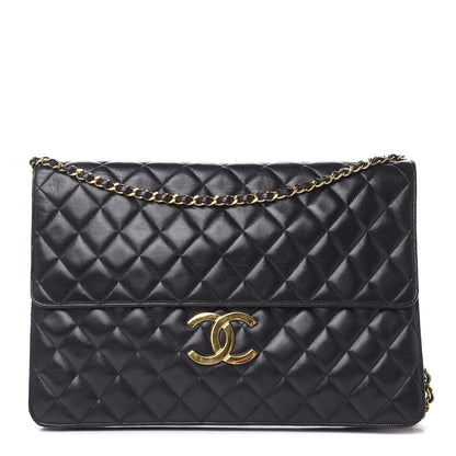 Chanel Lambskin Quilted Portfolio Flap Black 1 of 12