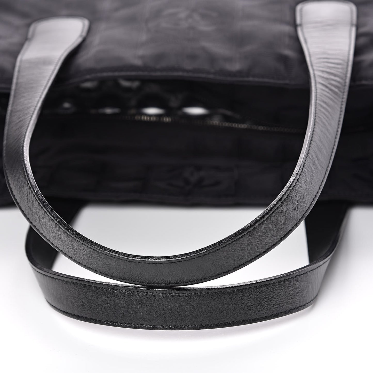 Nylon Large Travel Tote Black