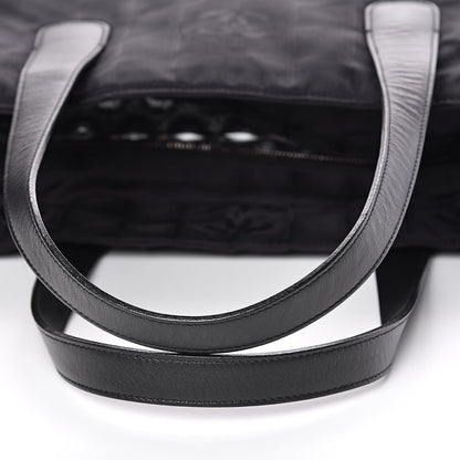 Chanel Nylon Large Travel Tote Black 12 of 14