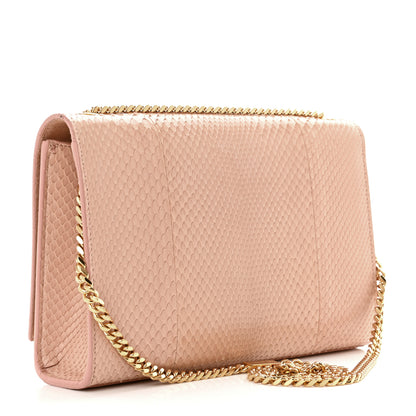 Saint Laurent Snakeskin Medium Classic Monogram Kate Tassel Satchel Beige 3 of 13