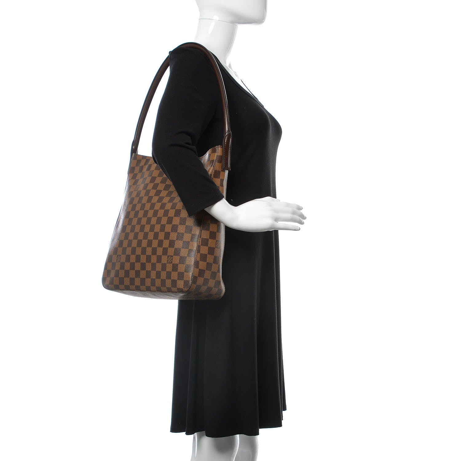 Louis Vuitton Damier Ebene Looping GM 2 of 13