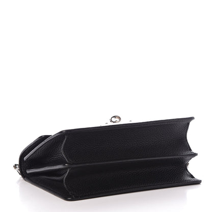 Dolce & Gabbana Grained Calfskin Rosalia Shoulder Bag Black 4 of 6