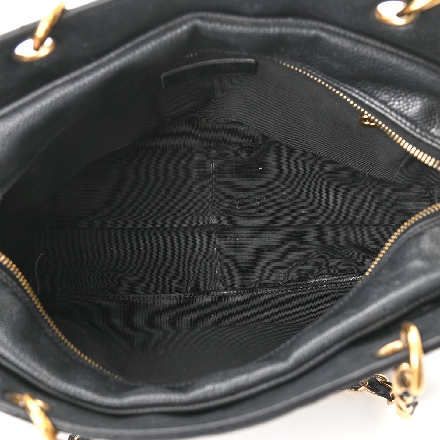 Caviar Quilted Petit Timeless Tote PTT Black