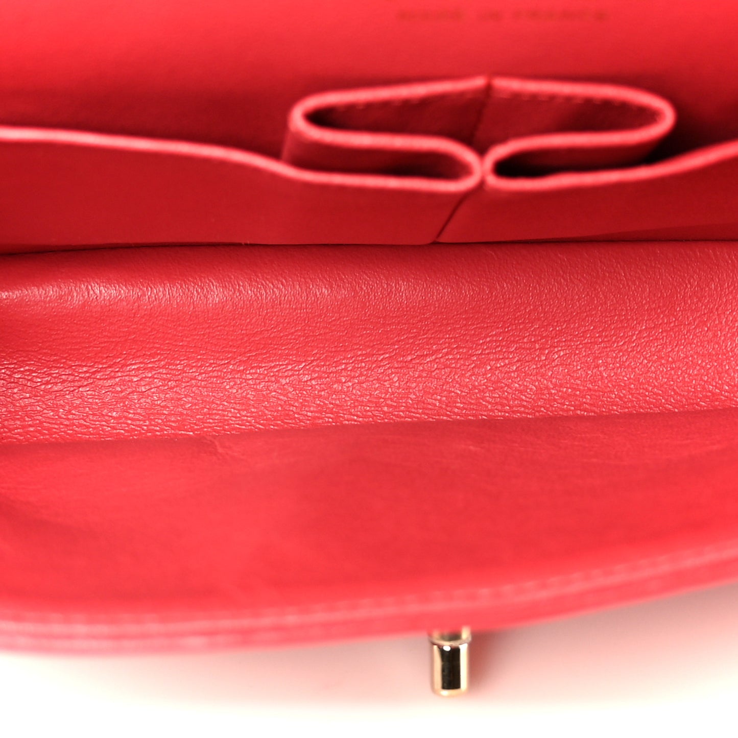 Lambskin Quilted Medium Double Flap Dark Pink