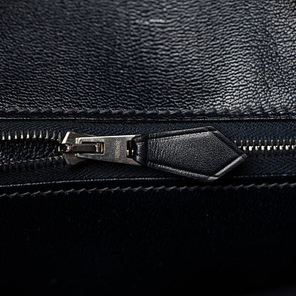 Hermes Box Birkin 35 Black Bleu Marine 32 of 42