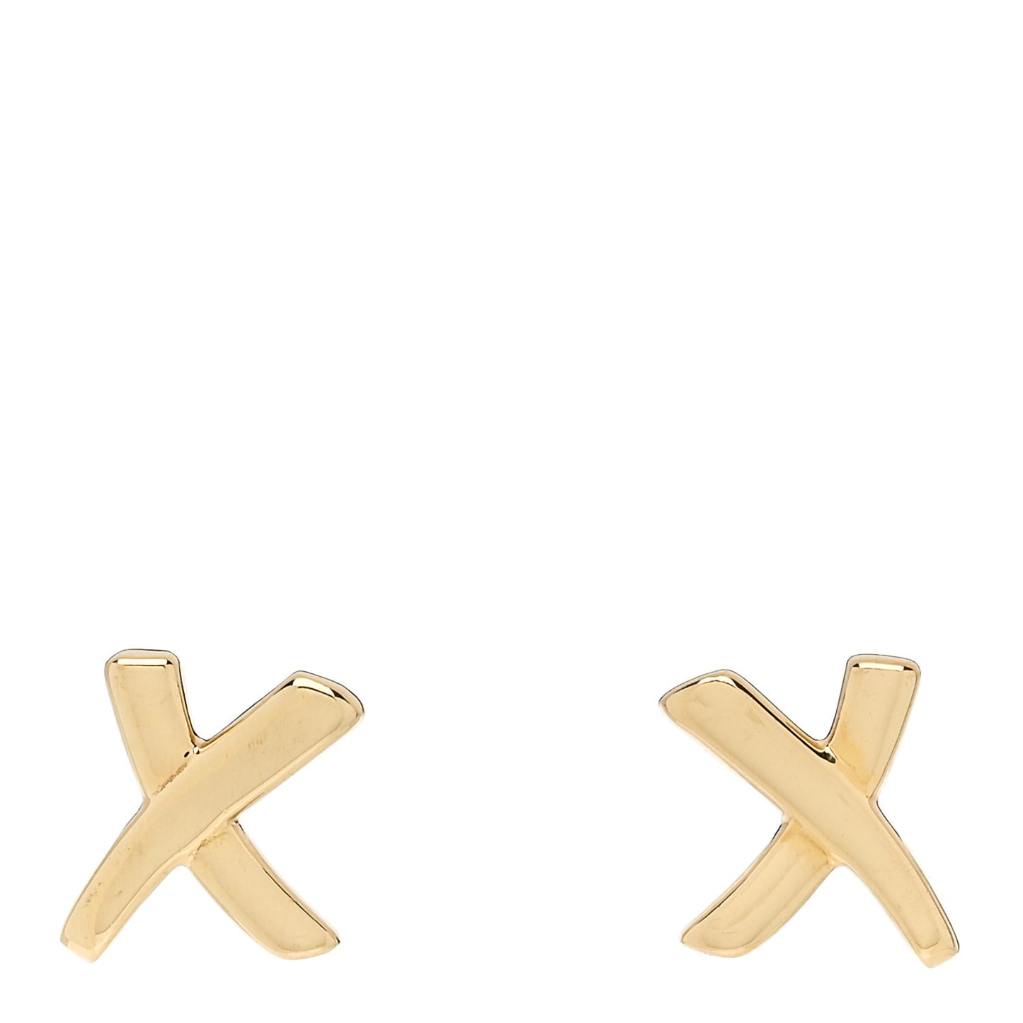 18K Yellow Gold Mini Paloma's Graffiti X Earrings