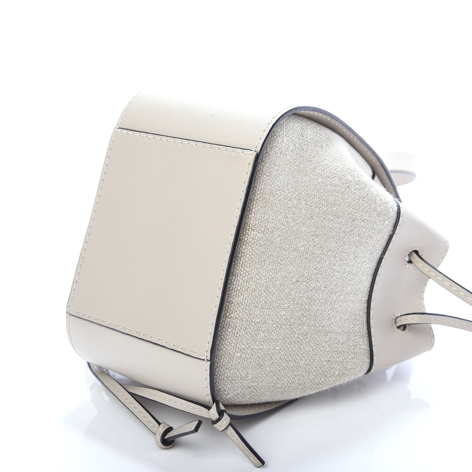 Loewe Calfskin Canvas Mini Hammock Shoulder Bag Natural Light Oat 10 of 10