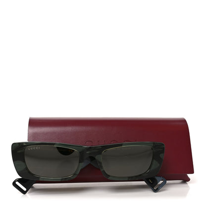 Gucci Acetate Rectangular Sunglasses GG0516S Green Bronze 7 of 7