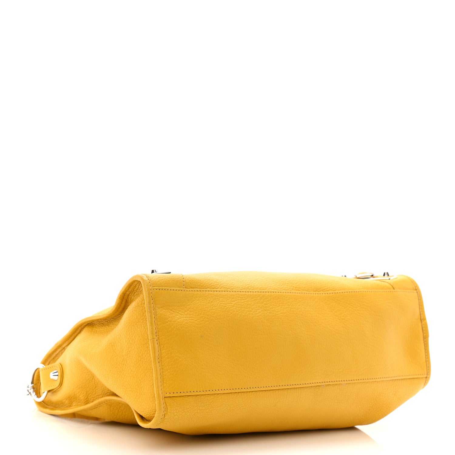 Balenciaga Chevre Silver Metallic Edge Hardware City Jaune Epi 4 of 10