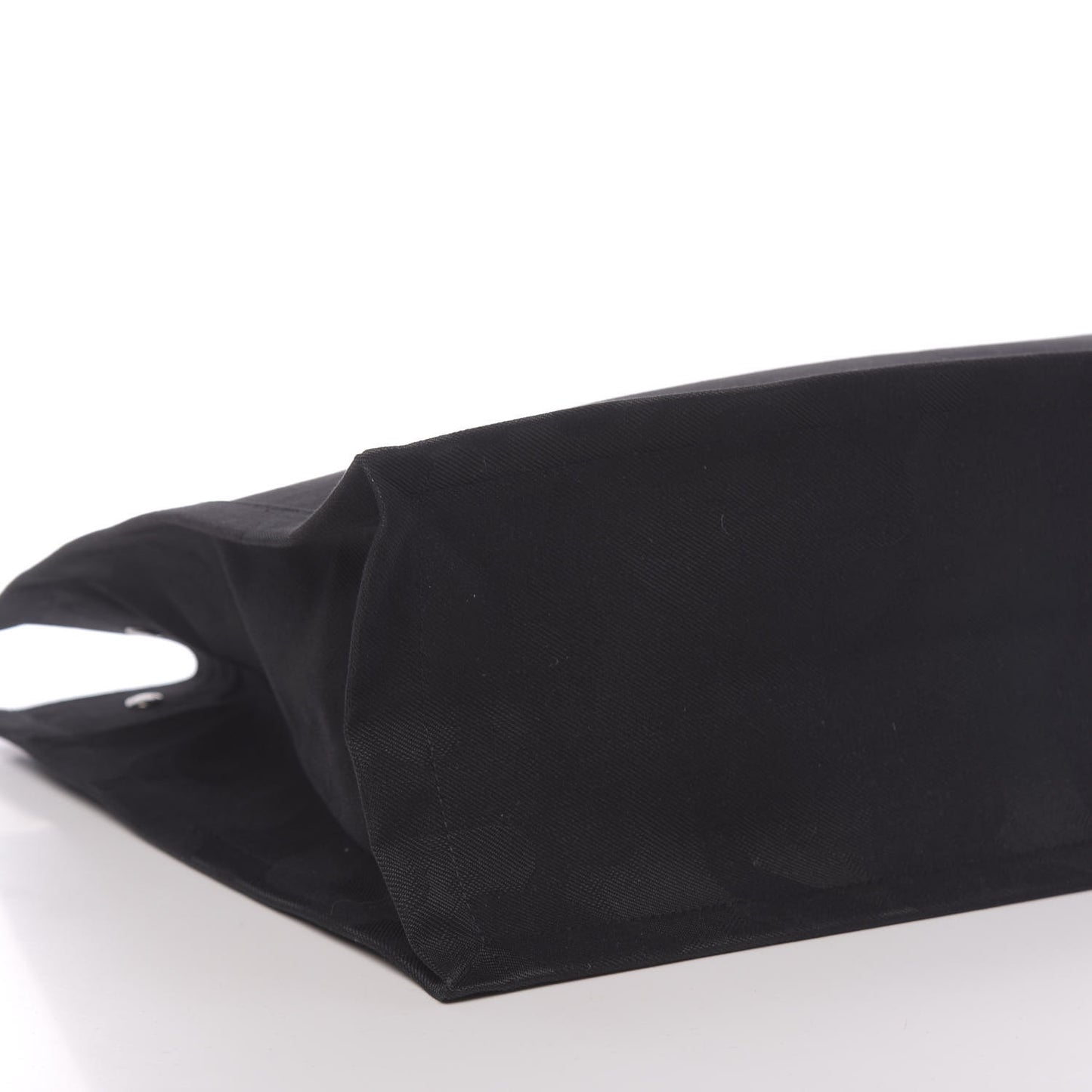 Linen Calfskin Rive Gauche Tote Black