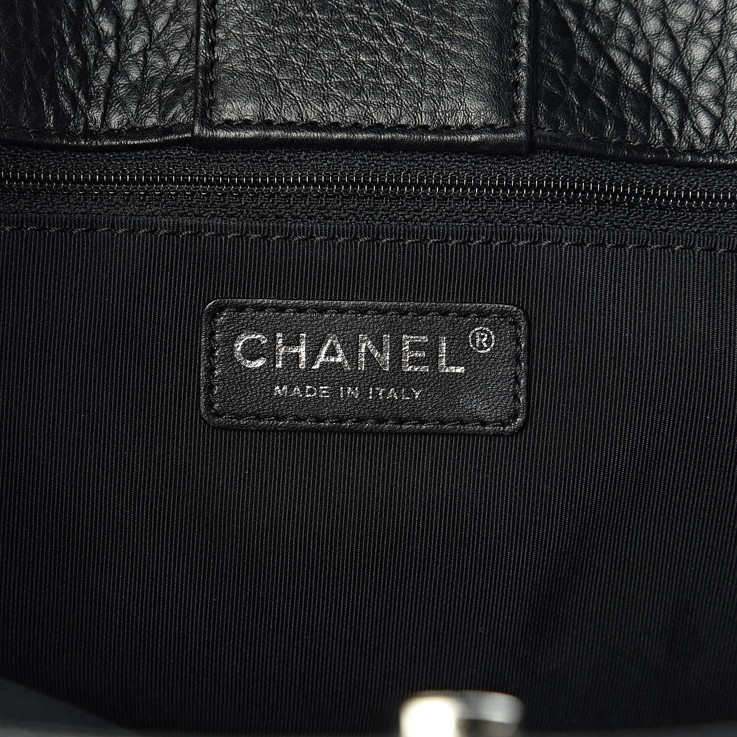 Chanel Calfskin Cerf Executive Shopper Tote Black 7 of 12