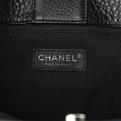 Chanel Calfskin Cerf Executive Shopper Tote Black 7 of 12