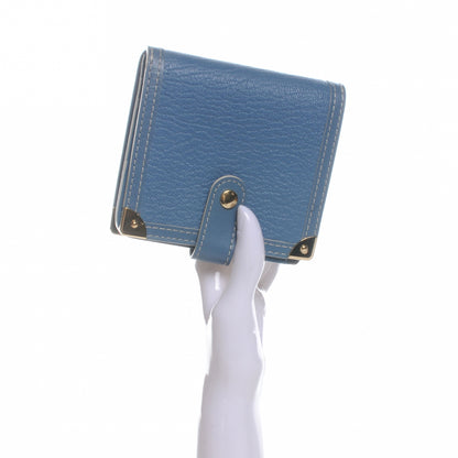 Louis Vuitton Suhali Compact Zipped Wallet Blue 2 of 9