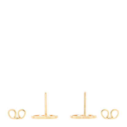 Gucci 18K Yellow Gold Running G Stud Earrings 3 of 4