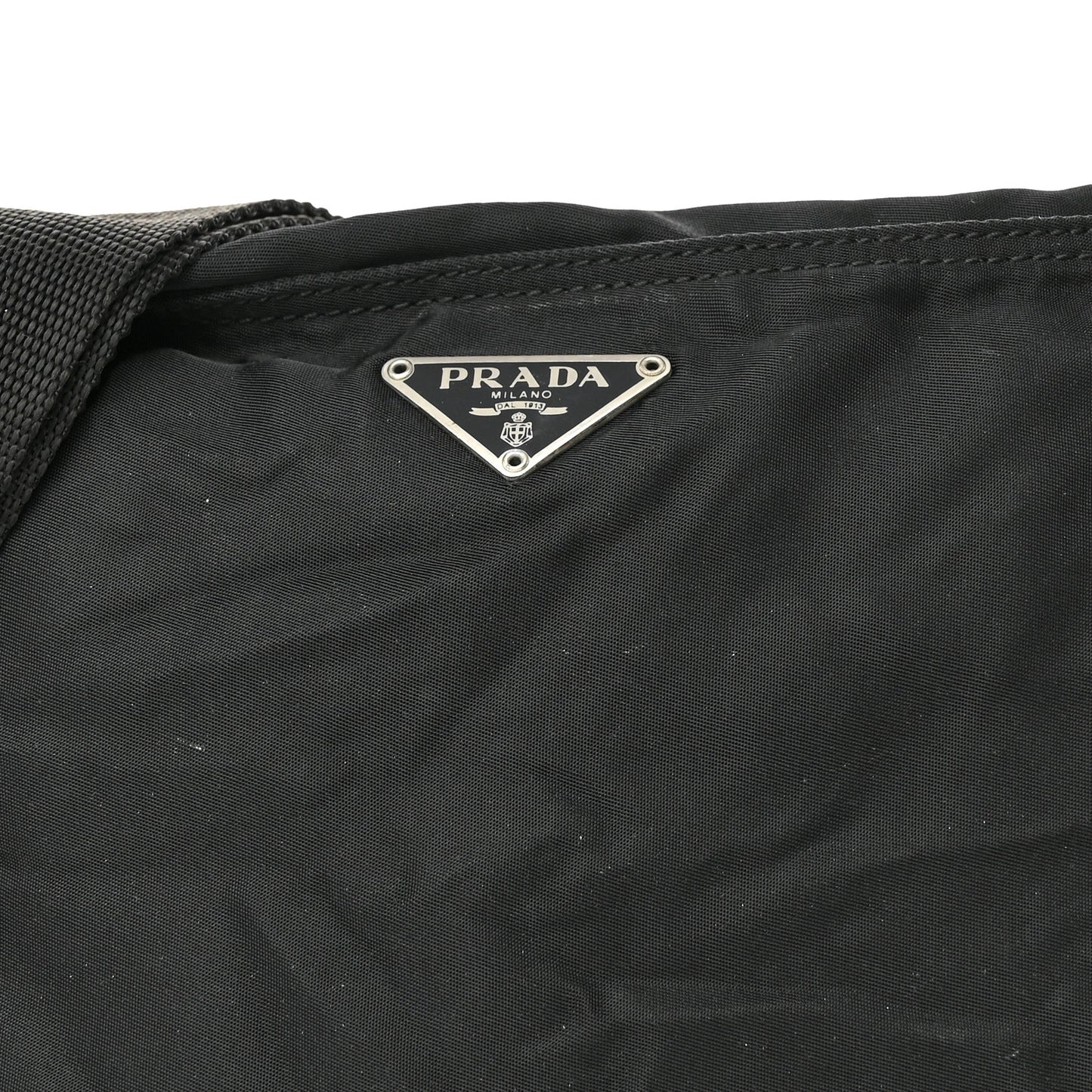 Nylon Vela Sport Messenger Bag Black