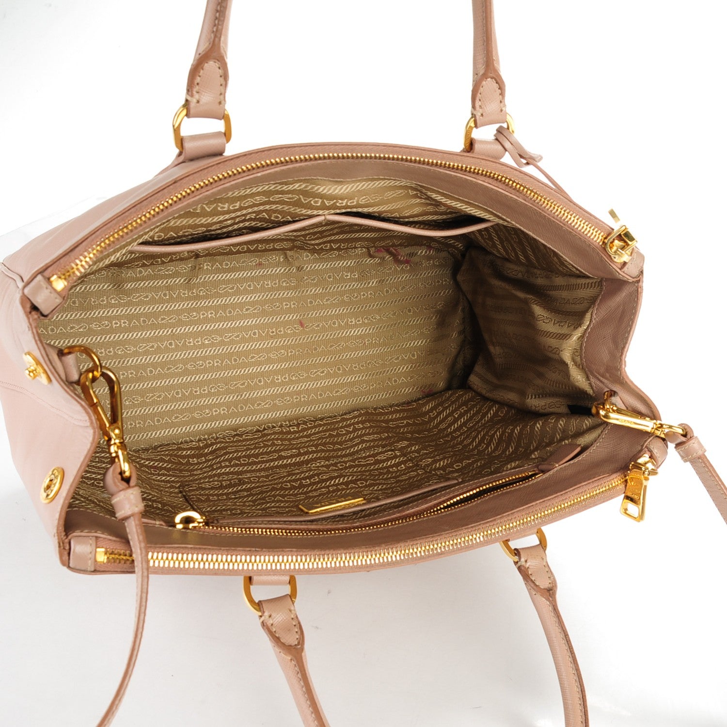 Prada Saffiano Medium Galleria Double Zip Tote Cammeo 9 of 13