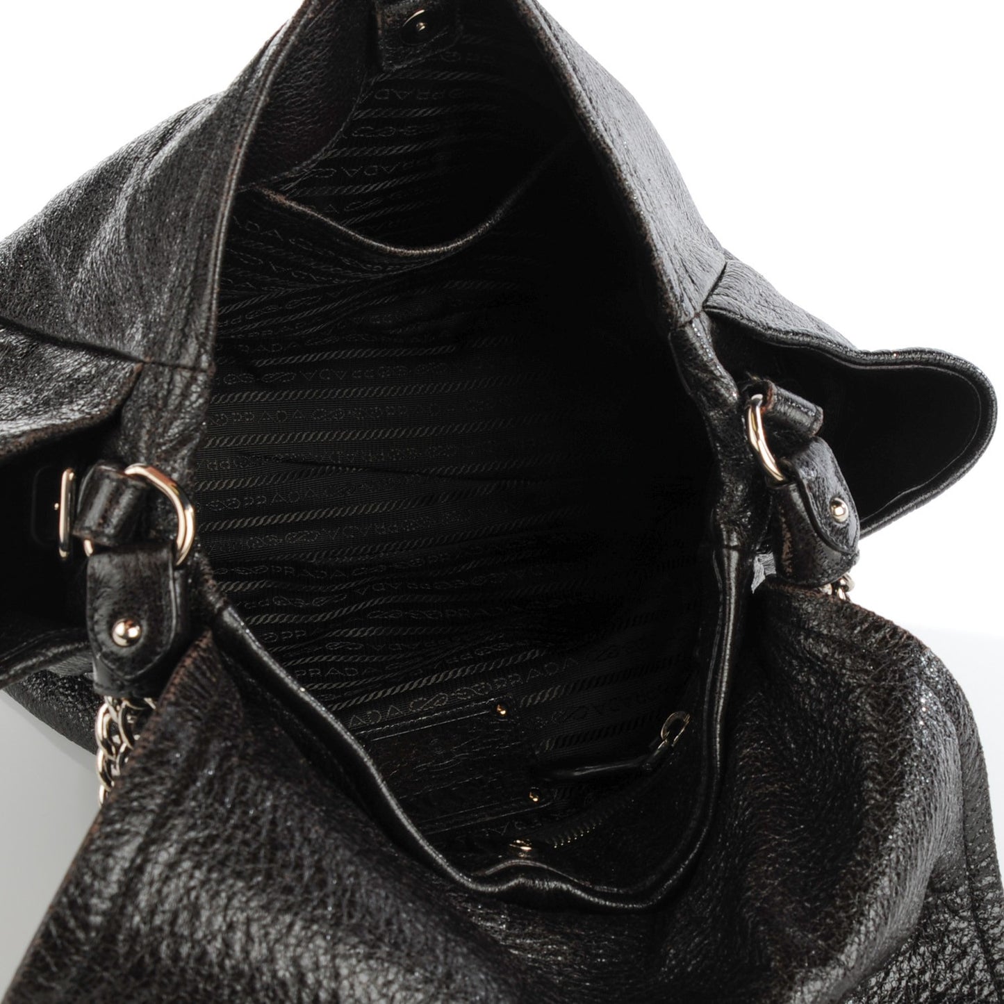 Cervo Lux Chain Flap Ebano