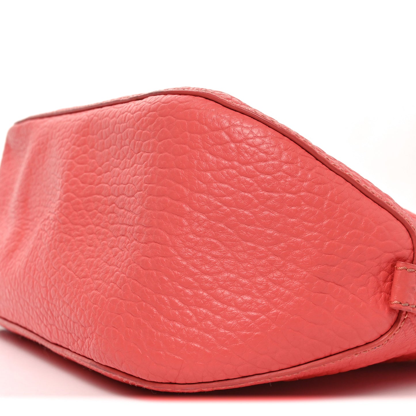 Heritage Grain Check Embossed Small Orchard Bowling Bag Pink