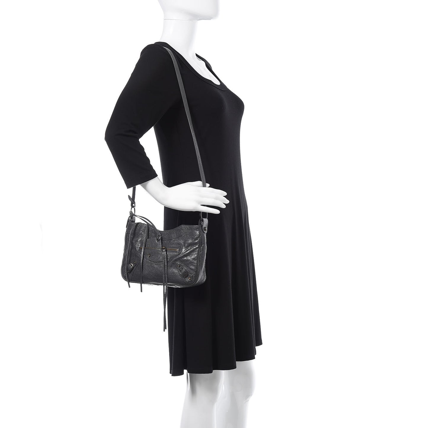 Agneau Classic Hardware Hip Gris Fossile