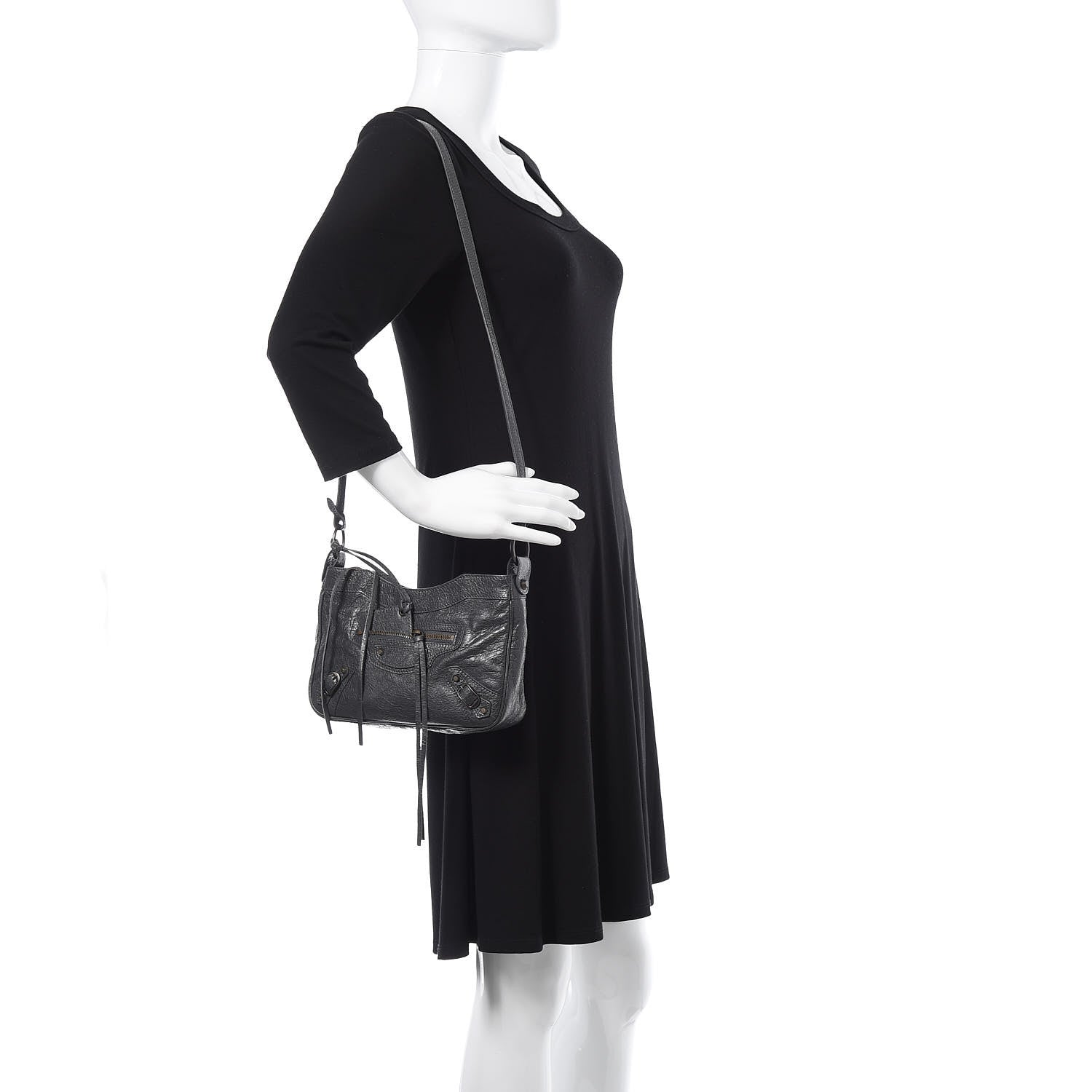 Balenciaga Agneau Classic Hardware Hip Gris Fossile 2 of 9