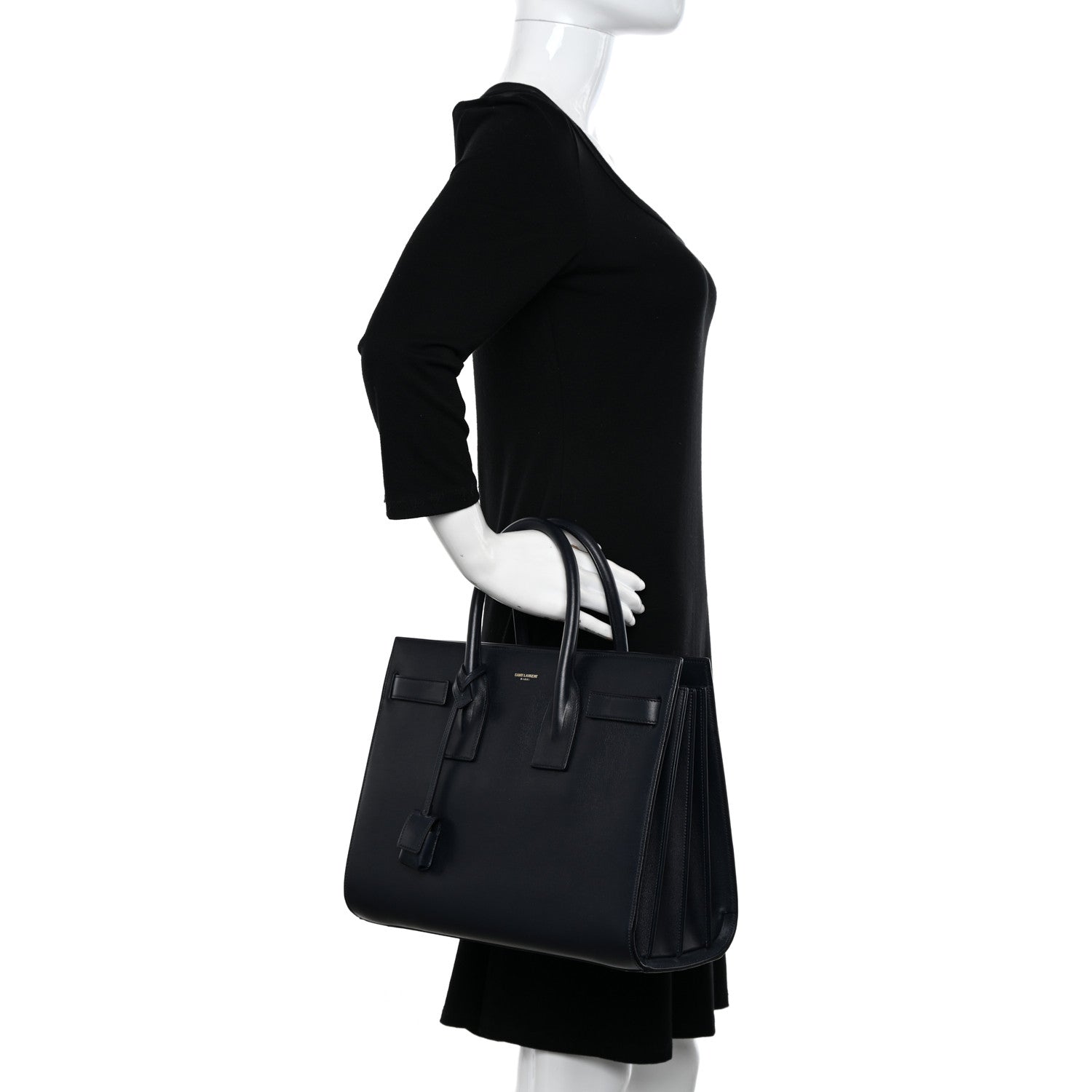 Saint Laurent Calfskin Small Sac De Jour Navy 2 of 10