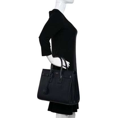 Saint Laurent Calfskin Small Sac De Jour Navy 2 of 10
