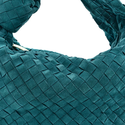 Bottega Veneta Suede Calfskin Intrecciato Teen Jodie Hobo Scuba 8 of 10