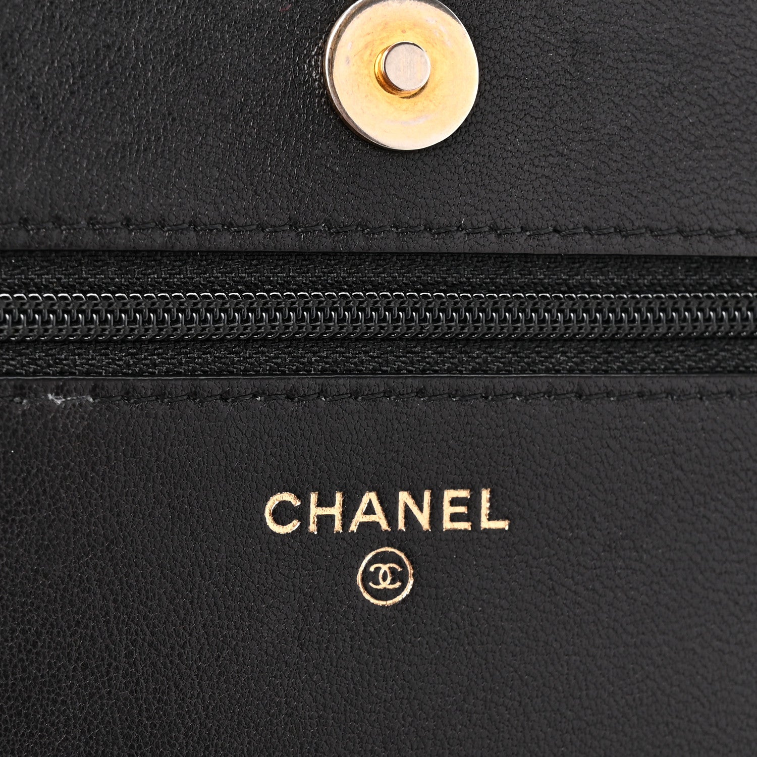 Chanel Lambskin Quilted Infinity Wallet On Chain WOC Black 5 of 10