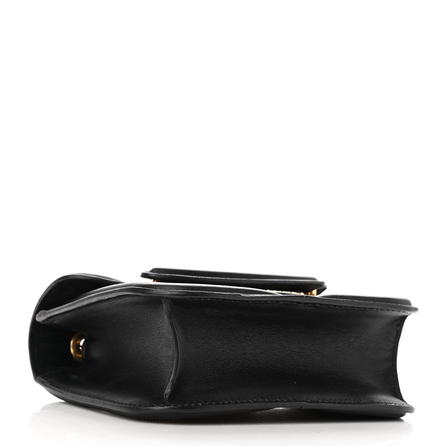 Calfskin Studded Mini Heroine Chain Satchel Black