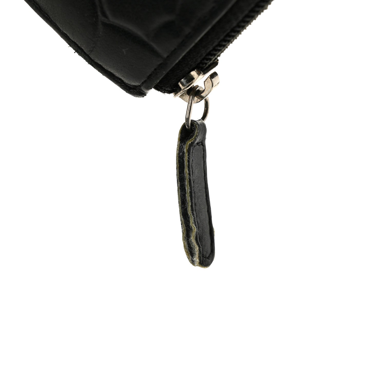 Chanel Lambskin Camellia Embossed Zipped Gusset Wallet Black 12 of 12