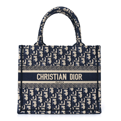Christian Dior Oblique Small Book Tote Blue Multicolor 1 of 10