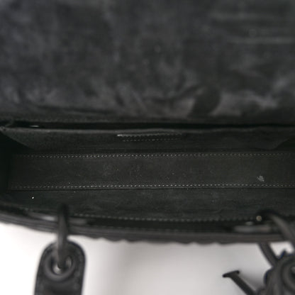 Christian Dior Calfskin Cannage Diamond Medium Lady D-Joy Black 5 of 9