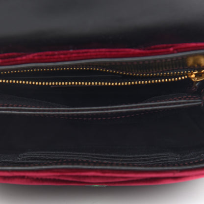 Saint Laurent Velvet Y Quilted Monogram Toy Loulou Crossbody Bag French Burgundy 5 of 9