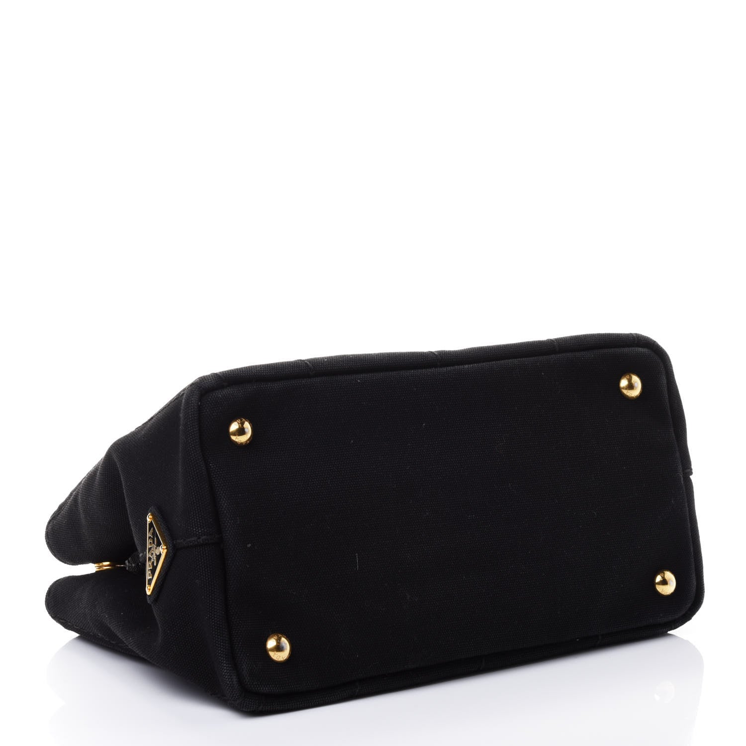 Prada Canapa Small Logo Tote Black Talco 3 of 4