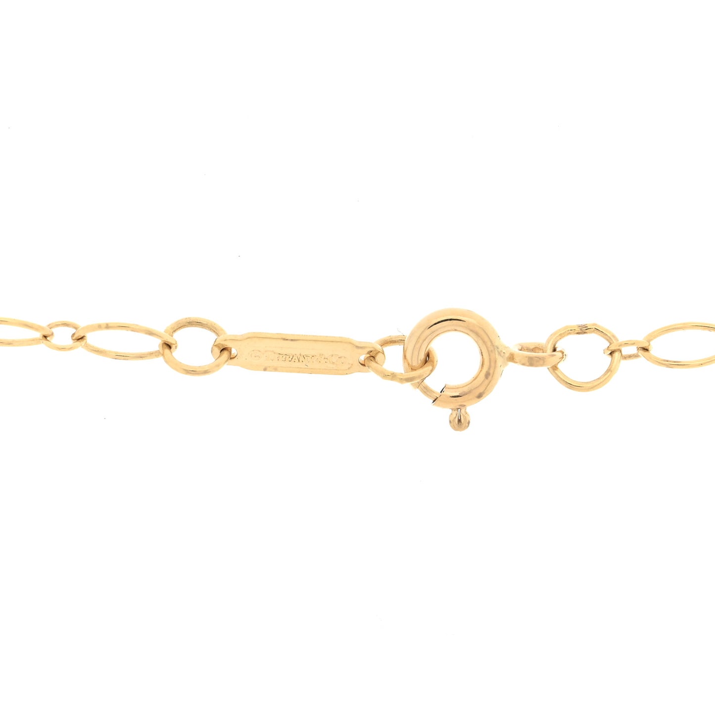 18K Yellow Gold Diamond Clover Key Pendant Necklace