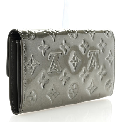 Louis Vuitton Vernis Sarah Wallet Gris Art Deco 3 of 6