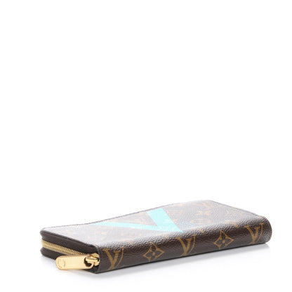 Louis Vuitton Monogram V Zippy Wallet Turquoise 4 of 7