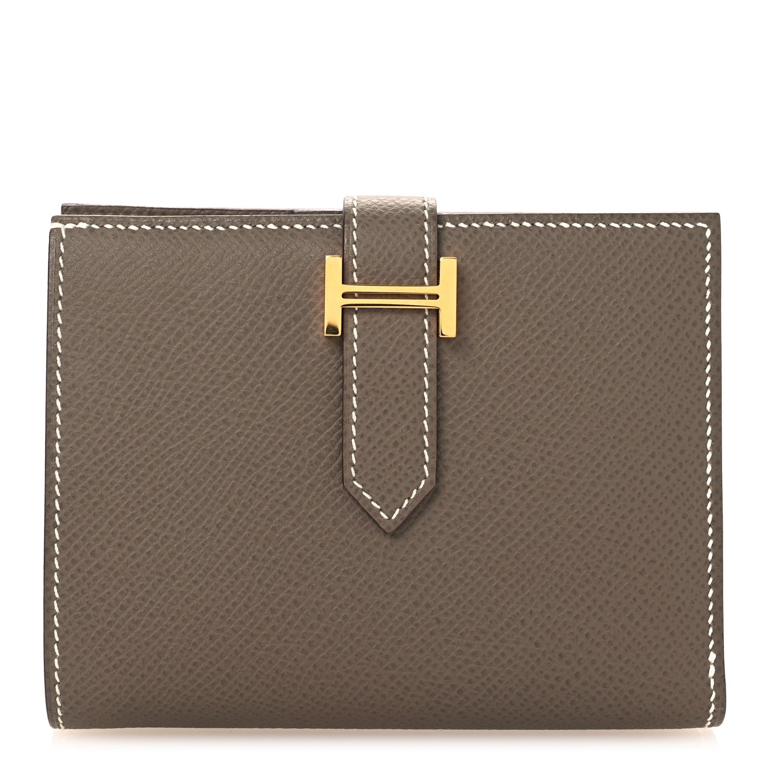 Hermes Epsom Bearn Compact Wallet Etoupe 1 of 9